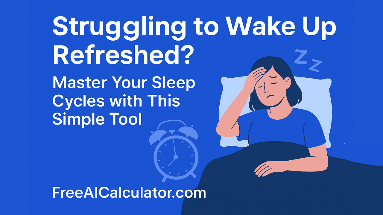 Free AI REM Sleep Cycle Calculator