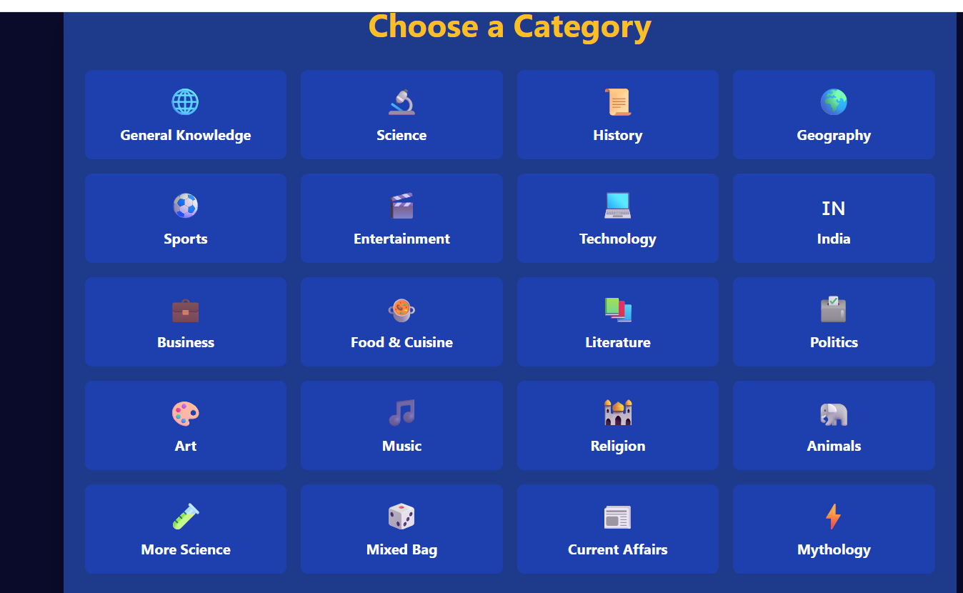 KBC Quiz Game