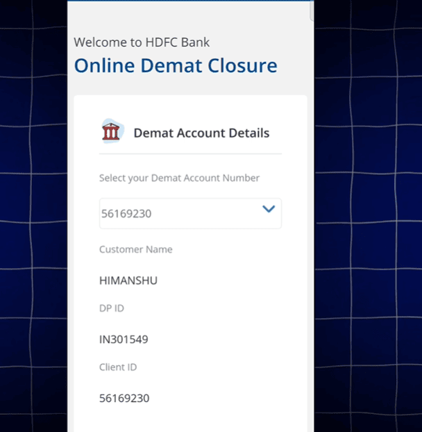 Fill Out the Online Demat Closure Form